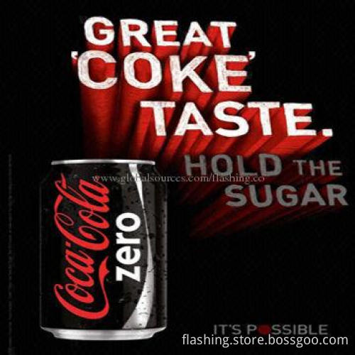 High-quality animated EL backlight advertising display